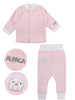 Alpaca Design Top & Patch Trousers Set - Pink - Set - EEVI