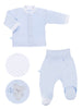 Embroidered Bear Trousers & Top Set - Blue - Set - EEVI
