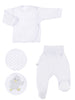 Load image into Gallery viewer, Embroidered Chick Trousers &amp; Wrapover Top Set - White - Set - EEVI