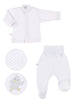 Embroidered Chick Trousers & Top Set - White - Set - EEVI