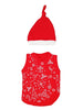 Festive Incubator Vest & Santa Hat Set, 100% Organic Cotton - Set - Tiny & Small