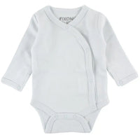 Organic Cotton Blue Long Sleeve Vest Bodysuit / Vest Fixoni 