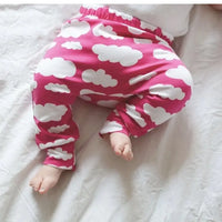 Pink Cloud Print Baby Leggings, Fred & Noah Trousers / Leggings Fred & Noah 