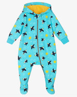 Blue Puffin Organic Cotton Snuggle Suit by Frugi