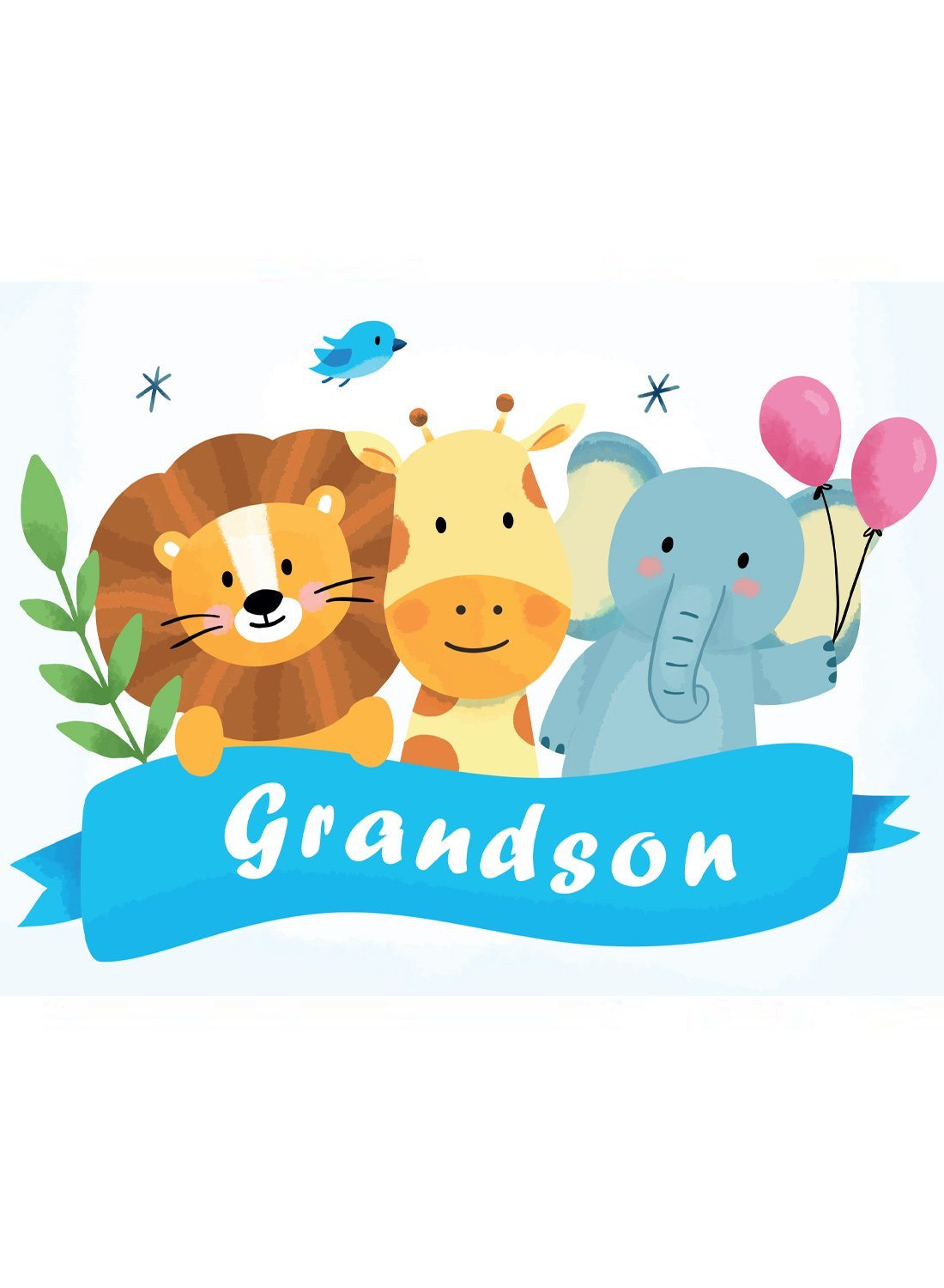 Grandson - New Baby Card - New baby card - Little Mouse Baby Clothing & Gifts