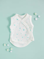 Incubator Vest, Mint Green Stars, Premium 100% Organic Cotton