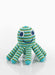Octopus Crochet Fair Trade Rattle Toy - Green Stripe Toy Pebble Toys 
