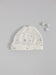 Preemie Round Hat, Silver Stars, Premium 100% Organic Cotton (1.5lb-3lb & 3lb-5lb) Hat Tiny & Small 