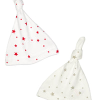 Red & Grey Star Knotted Prem Baby Hat Set Hat Little Mouse Baby Clothing & Gifts 