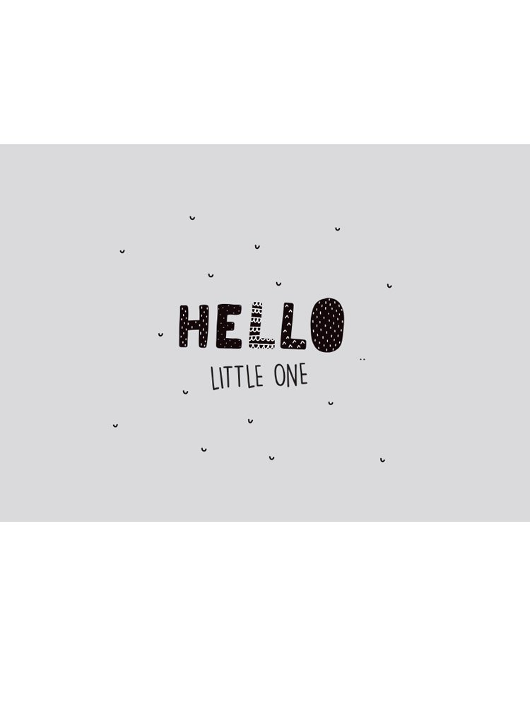Hello Little One - New Baby Card - New baby card - Little Mouse Baby Clothing & Gifts