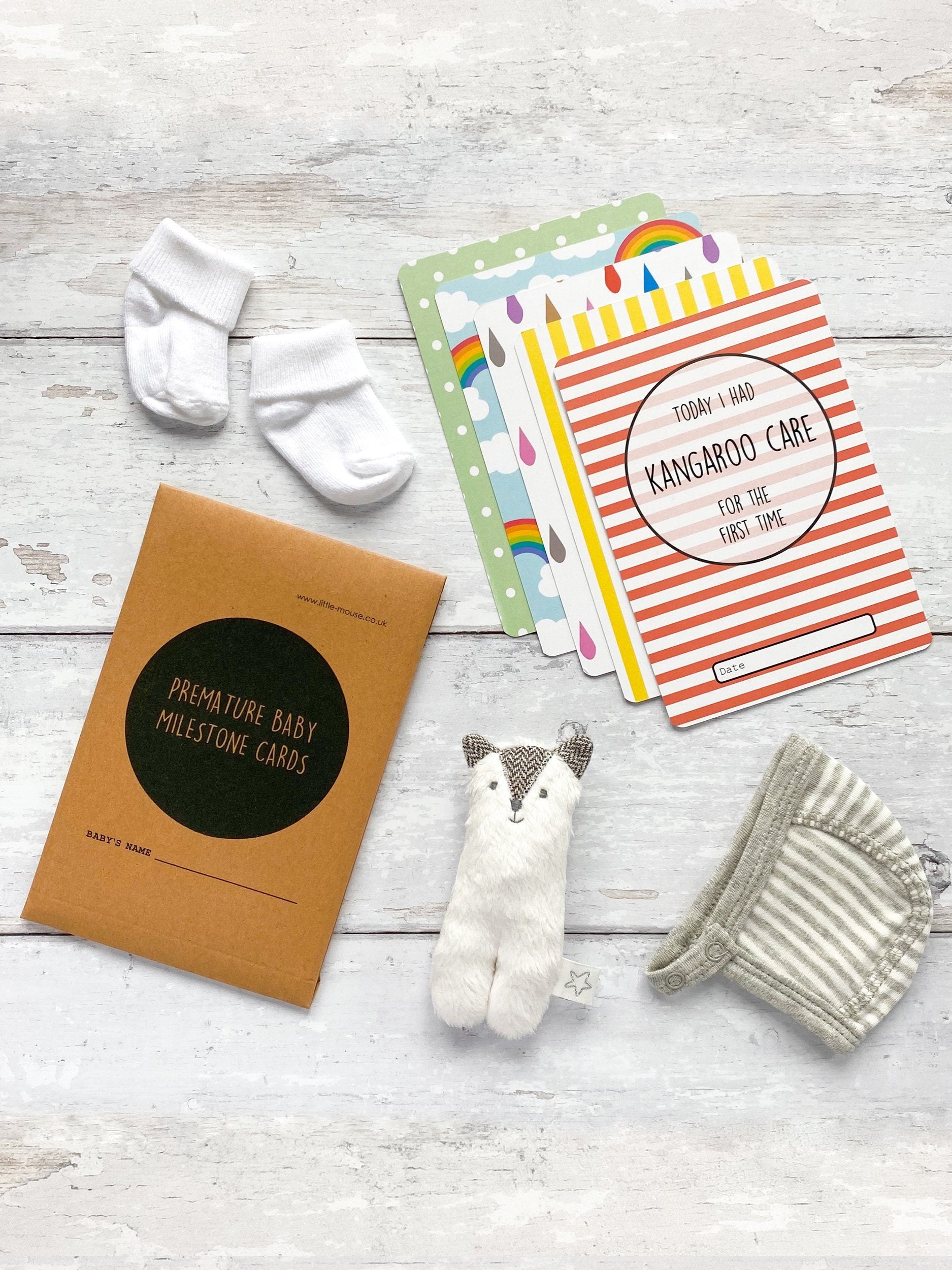 Premature Baby Milestone Cards - £2 Goes To Tommy’s - Milestone cards - Little Mouse Baby Clothing & Gifts