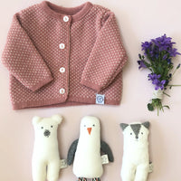 Knitted Pink with flecks Soft Cardigan Cardigan / Jacket La Manufacture de Layette 