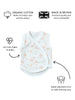 Load image into Gallery viewer, Incubator Vest, Apricot Floral, Premium 100% Organic Cotton - Incubator Vest - Tiny &amp; Small