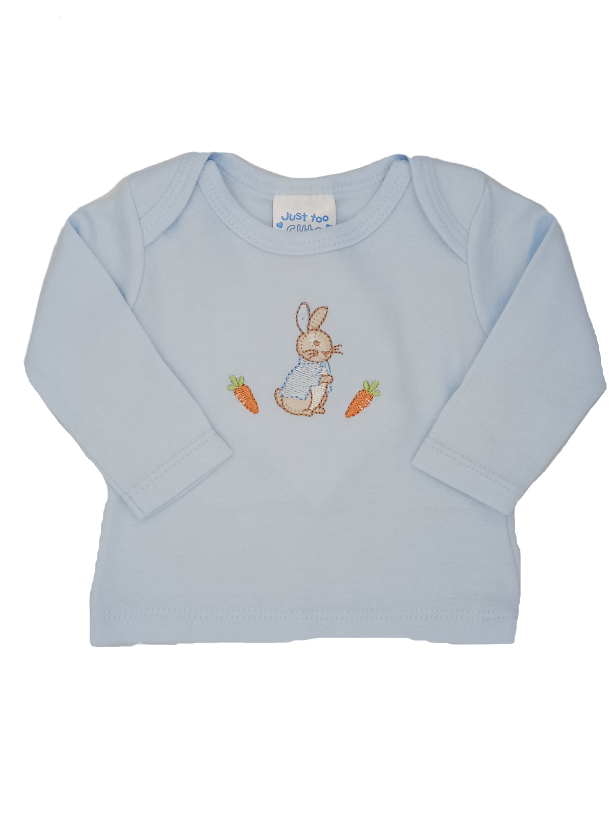 Rabbit 3 Piece Gift Set - Blue : Dungarees, Top and Hat - Set - Just too Cute