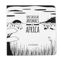 High Contrast Baby Book - African Animals Book The Little Black & White Book Project 