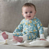Load image into Gallery viewer, Organic Cotton Zip Up Lemon Sleepsuit - Sleepsuit / Babygrow - Cotton Boulevard