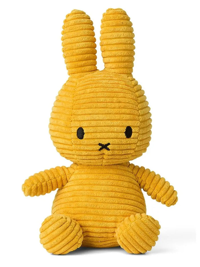 Miffy Corduroy Plush Toy - Mustard