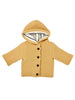 Mustard Knitted Jacket with Breton Stripe - Cardigan / Jacket - La Manufacture de Layette