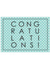 Congratulations, Hearts & Teal - New Baby Card - New baby card - Little Mouse Baby Clothing & Gifts