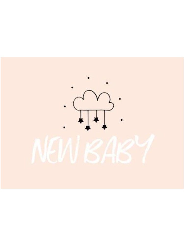 New Baby Star Cloud - New Baby Card - New baby card - Little Mouse Baby Clothing & Gifts