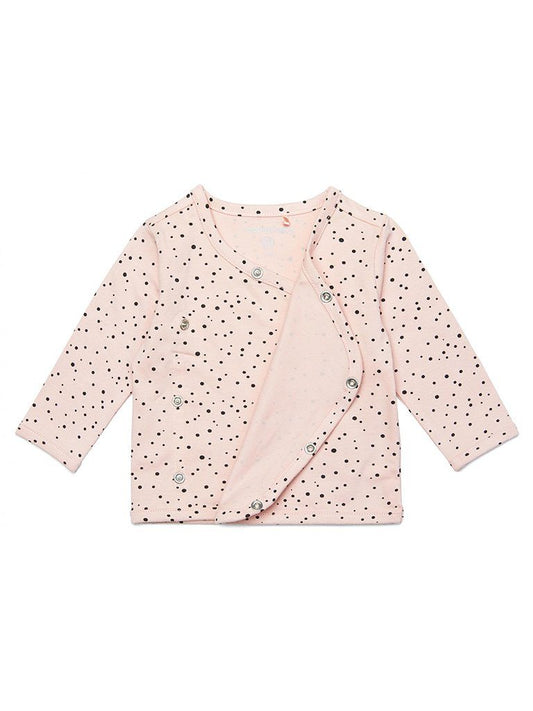 Polkadot Peach Pink Top - Organic Cotton Top / T-shirt Noppies 