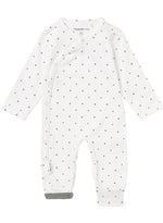 Sleepsuit - White With Star Print (5 Sizes)