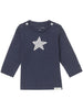 Load image into Gallery viewer, Navy Blue Star Long Sleeve T-Shirt - Organic - Top / T-shirt - Noppies