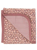 Pink Leaf Print Blanket by Pigeon Organics - Blanket - Pigeon Organics