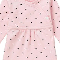 Pink Heart Wrapover Dress Dress Noppies 