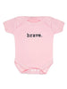 Load image into Gallery viewer, &quot;Brave&quot; Bodysuit - Pink - Bodysuit / Vest - Little Mouse Baby Clothing &amp; Gifts