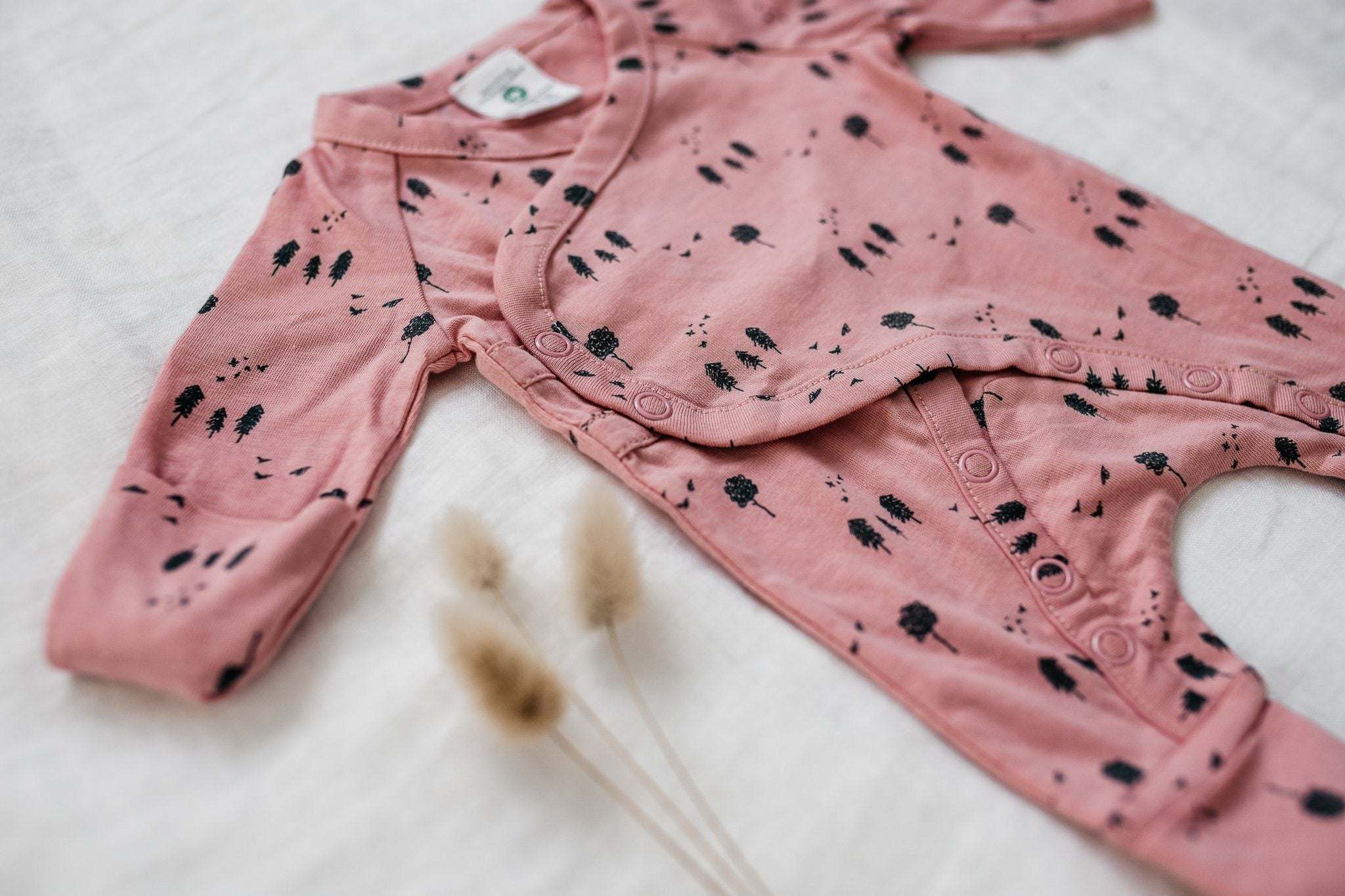 Designer 'Raspberry Picnic' Onesie - Sleepsuit / Babygrow - Little And Fierce