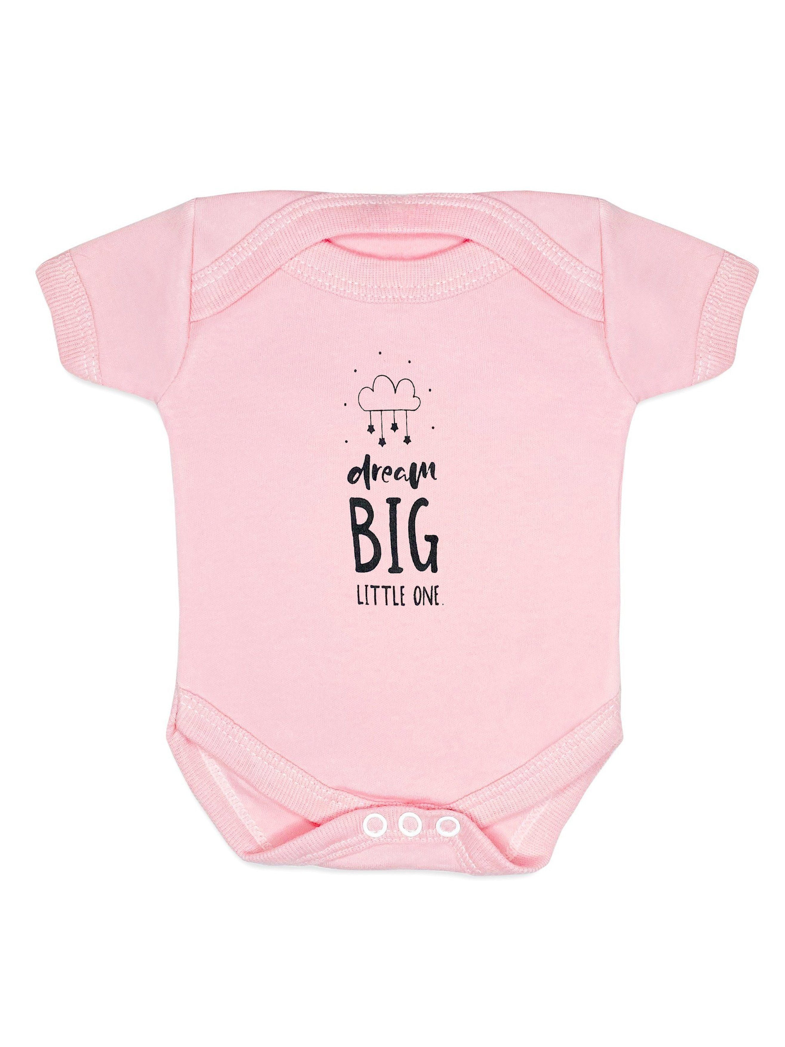 "Dream Big Little One" Bodysuit - Pink - Bodysuit / Vest - Little Mouse Baby Clothing & Gifts