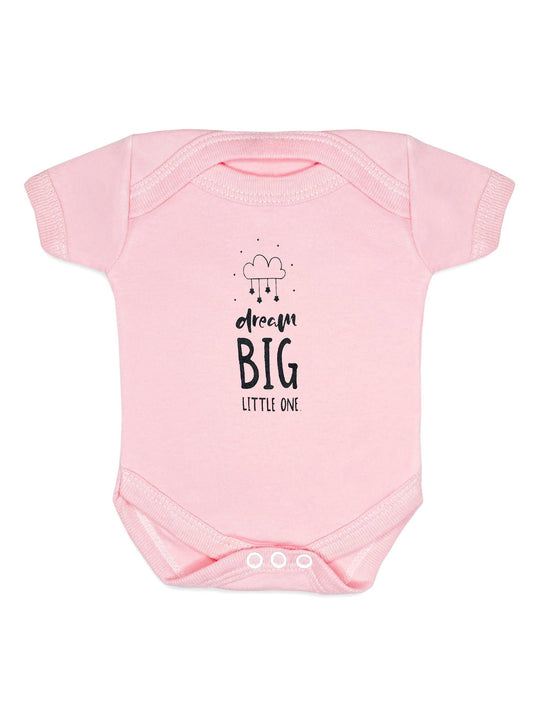"Dream Big Little One" Bodysuit - Pink Bodysuit / Vest Little Mouse Baby Clothing & Gifts 