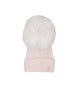 Pink Knitted Pom Pom Hat 5-8lb - Hat - Little Mouse Baby Clothing and Gifts Ltd