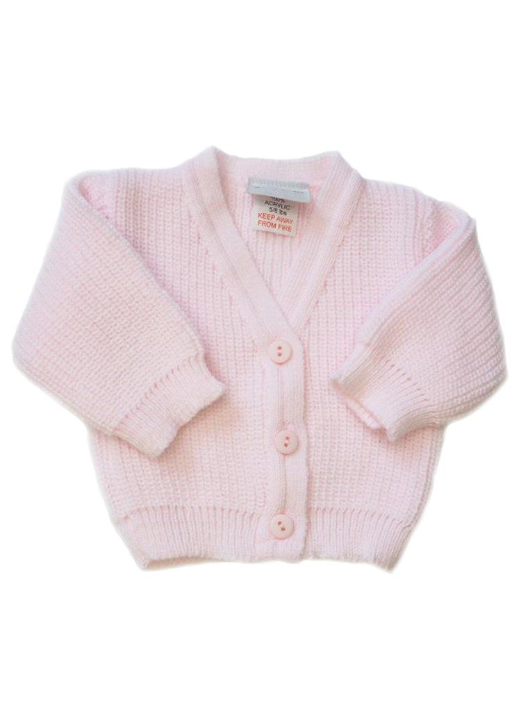 Pink Tiny Baby Cardigan (3-5lb & 5-8lb) - Cardigan / Jacket - Dandelion