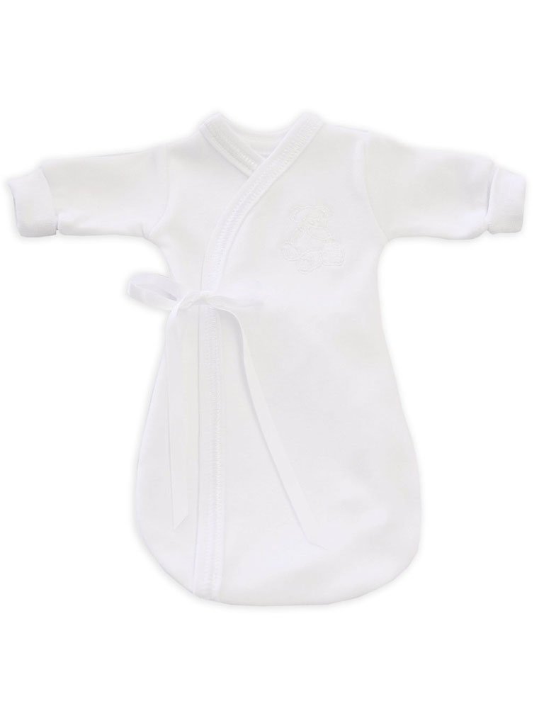 Baby Funeral Gown, White - Bereavement gown - Itty Bitty Baby Clothing