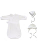 Baby Funeral Gown, White - Bereavement gown - Itty Bitty Baby Clothing