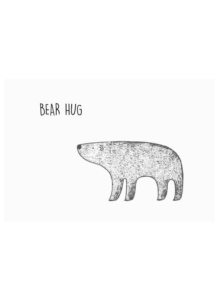 Bear Hug - The Cutest New Baby Card - New baby card - Little Mouse Baby Clothing & Gifts