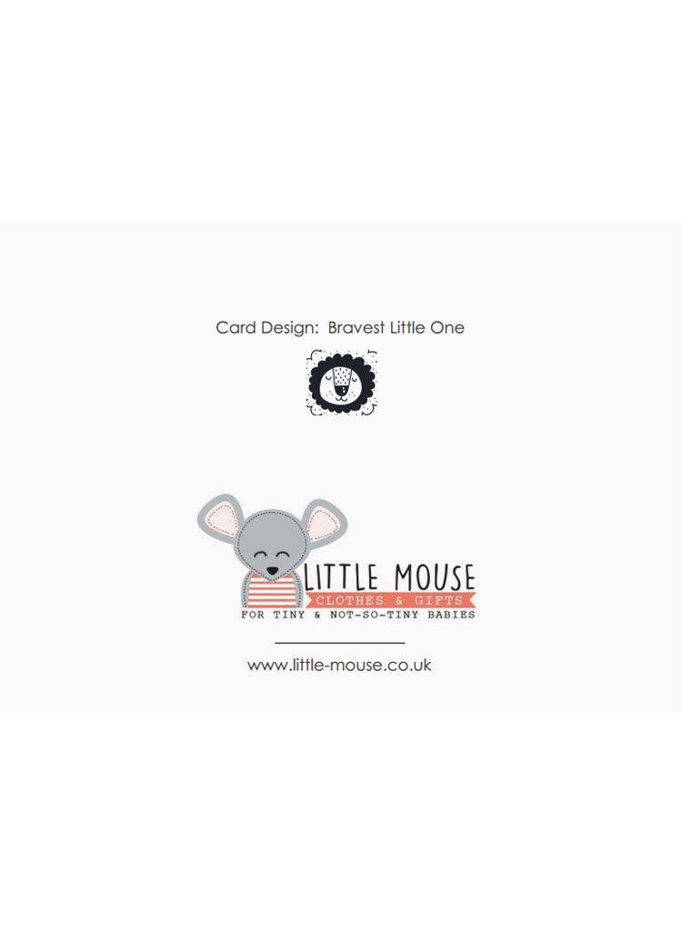 Bravest Little One - Premature Baby Card - New baby card - Little Mouse Baby Clothing & Gifts