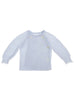 Tiny Baby Cardigan, Knitted, Light Blue - Cardigan / Jacket - La Manufacture de Layette