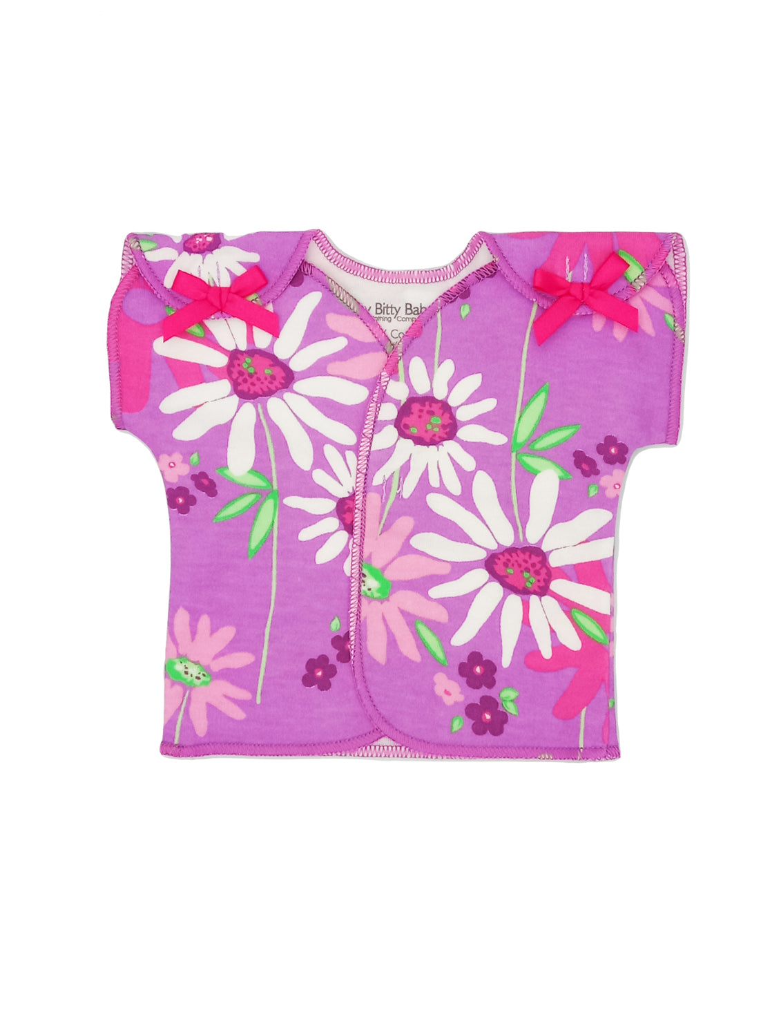 NICU Baby Top, Bright Floral - Incubator Vest - Itty Bitty Baby Clothing
