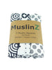 MuslinZ Bamboo/Organic Cotton Muslin Squares, Sensory - 3 Pack - Muslin - Muslinz