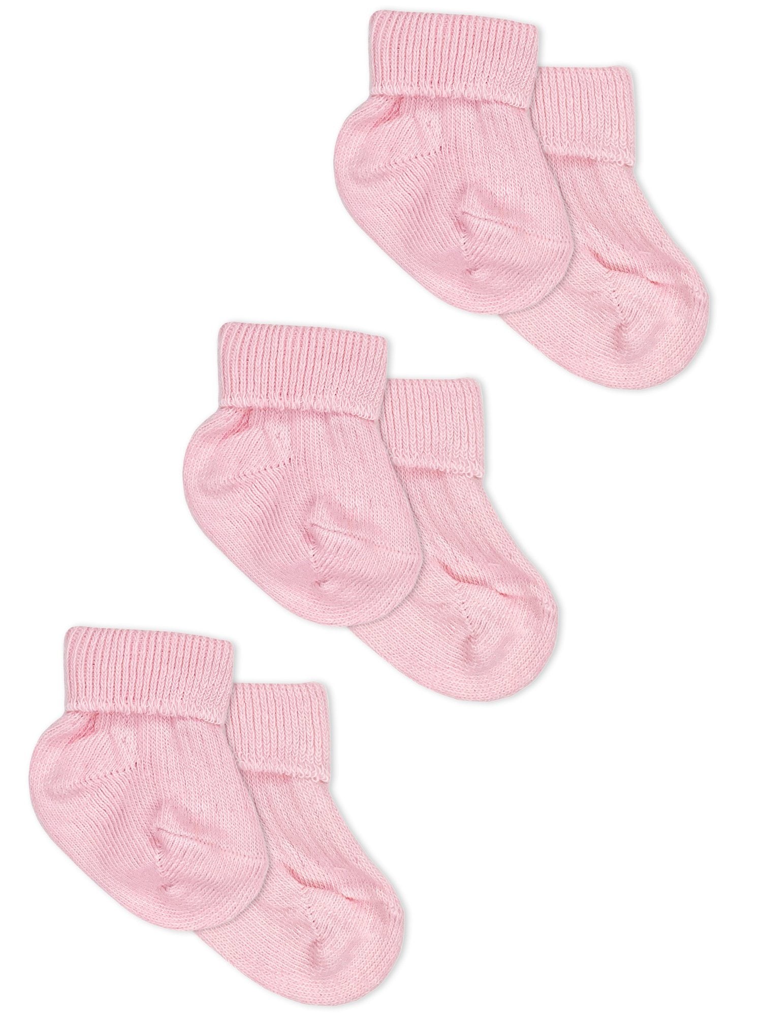 3 Pack - Pink Premature Baby Socks - Socks - Little Mouse Baby Clothing & Gifts