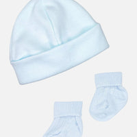 Premature Baby Hat and Socks Set - Blue (3-5lb) Hat, Mitts & Booties Set Little Mouse Baby Clothing & Gifts 