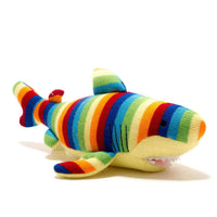 Crochet Shark Rattle, Stripy Toy Best Years 