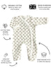 Load image into Gallery viewer, Premature Baby Sleepsuit, Silver Clouds, Premium 100% Organic Cotton - Sleepsuit / Babygrow - Tiny &amp; Small