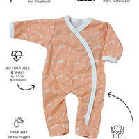 Prem Sleepsuit, Leaping Bunnies, Premium 100% Organic Cotton Sleepsuit / Babygrow Tiny & Small 