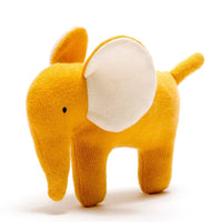 Organic Cotton Mustard Elephant Toy Toy Best Years 