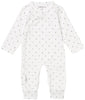 Load image into Gallery viewer, Sleepsuit - White With Star Print (5 Sizes) - Sleepsuit / Babygrow - Noppies