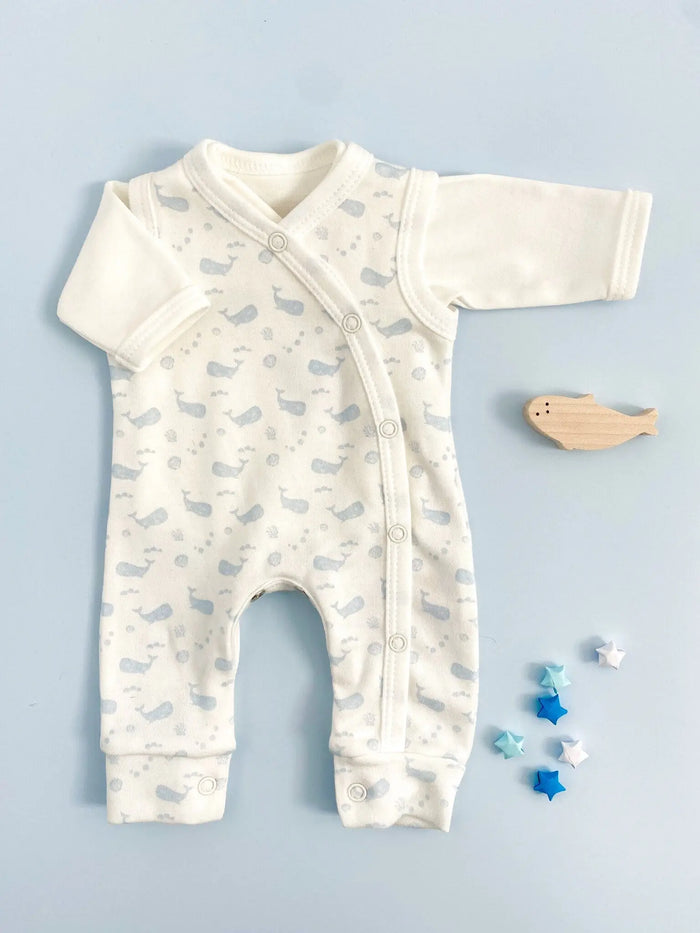 Dungaree & Top Set, Ocean Blue, Premium 100% Organic Cotton